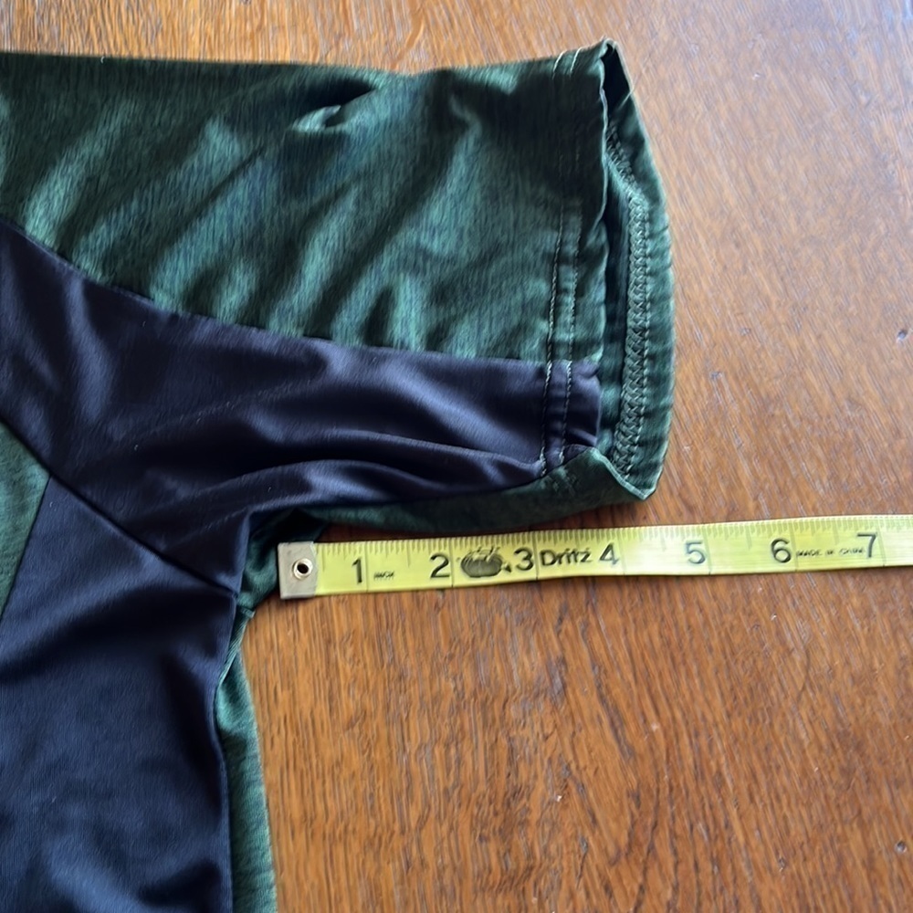 Real Essentials men’s size XL pullover polyester spandex shorts sleeves green - Picture 10 of 12